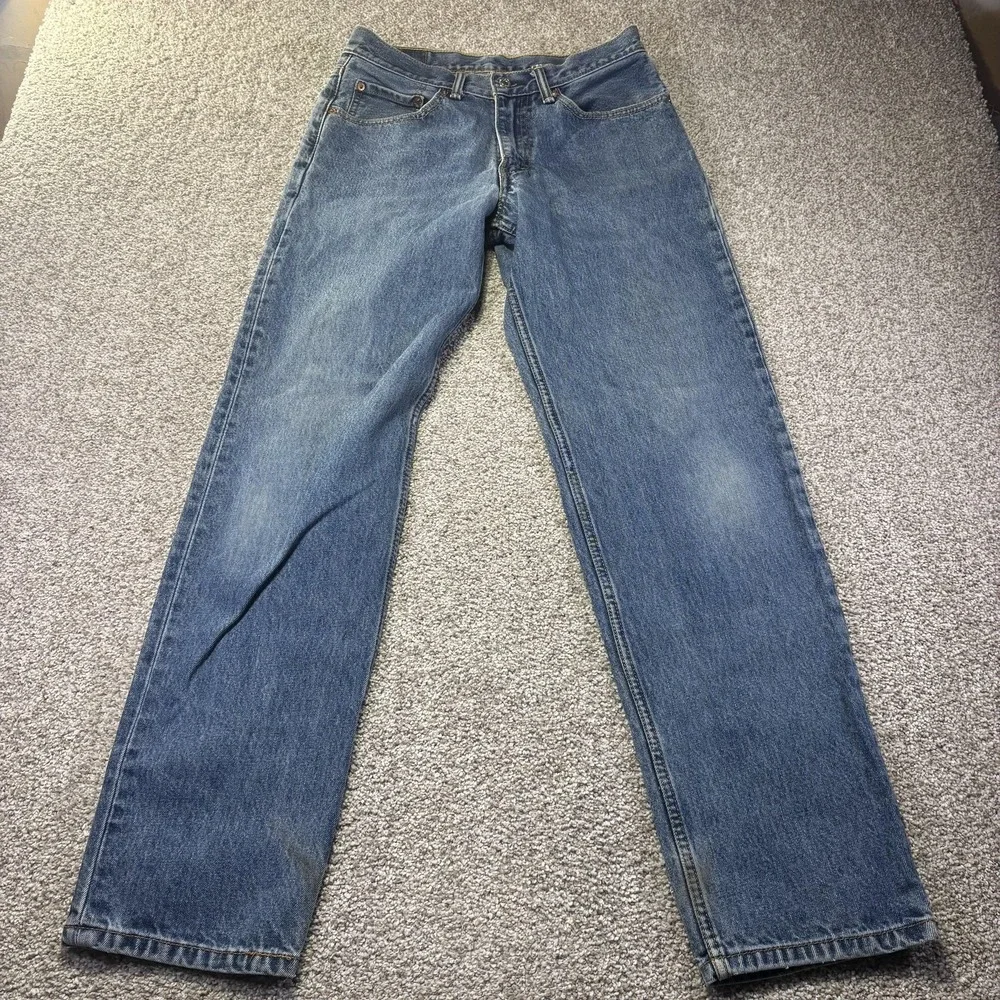 Levis‎ 550 Jeans Mens 31x34 Blue Medium Wash Relaxed Tapered Denim Workwear Y2K